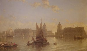Navires sur la Tamise à Greenwich